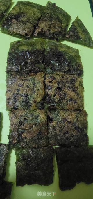 艾草红豆糯米饼的做法步骤：13