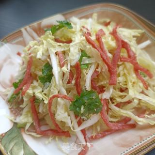 火腿肠拌白菜的做法步骤：17