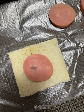 芝士火腿三明治的做法步骤：4
