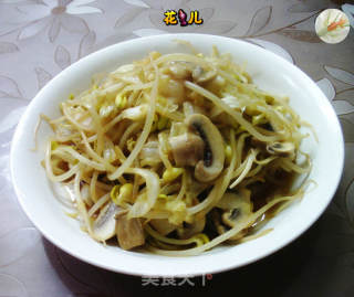 蘑菇大白菜炒黄豆芽的做法