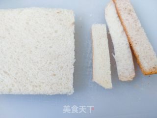 火腿芝士西多士的做法步骤：3