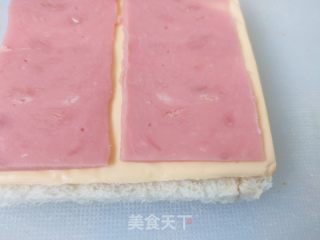 火腿芝士西多士的做法步骤：4