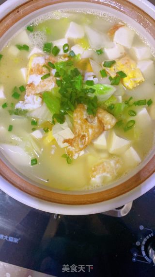 翡翠白玉鸡蛋汤的做法步骤：7