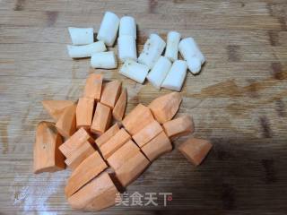 红薯山药小米粥的做法步骤：2