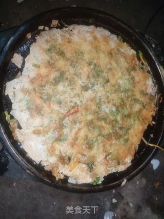 菜煎饼的做法步骤：3