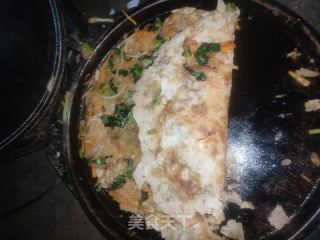 菜煎饼的做法步骤：4