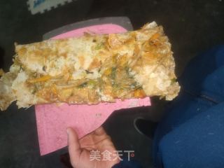 菜煎饼的做法步骤：5