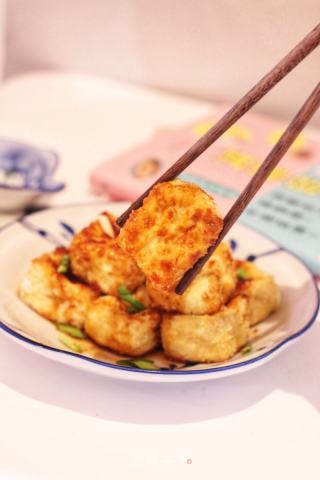 空气炸锅版唐杨豆腐的做法步骤：7
