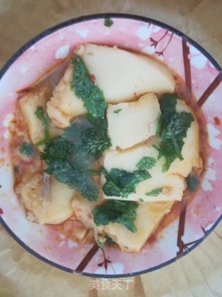 羊肉汤炖千叶豆腐(晚歺)的做法