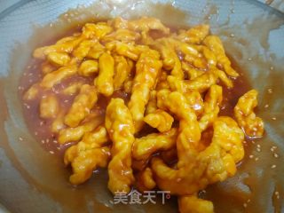 糖醋里脊的做法步骤：10