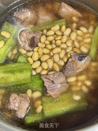 苦瓜黄豆排骨煲的做法步骤：13