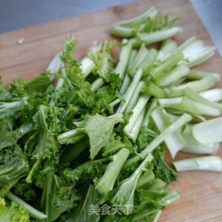 苔菜炒豆干的做法步骤：1