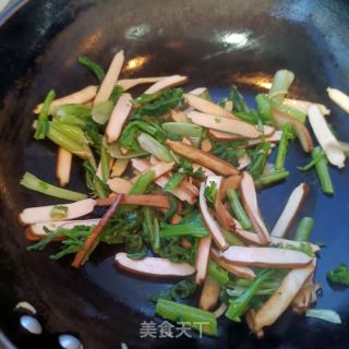 苔菜炒豆干的做法步骤：12