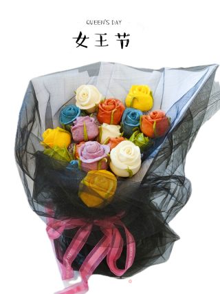 玫瑰花馒头的做法步骤：1