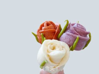 玫瑰花馒头的做法步骤：16