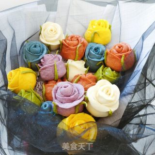 玫瑰花馒头的做法步骤：19