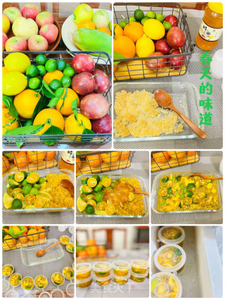 百香果蜂蜜柠檬青桔果汁杯的做法步骤：9