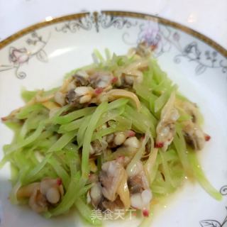 蛤蜊肉炒莴笋的做法