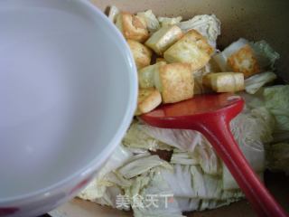 大白菜虾仁烧豆腐的做法步骤：11