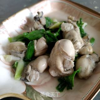 蒜苗炒生蚝的做法步骤：11