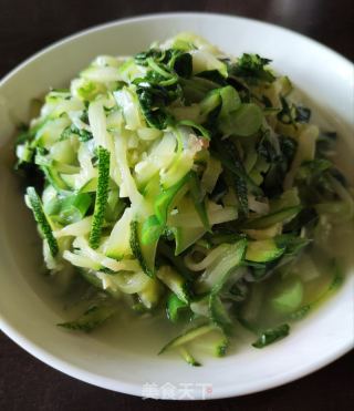 荆芥炒小南瓜的做法步骤：9