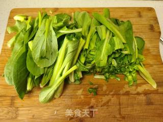 青菜炒豆腐皮的做法步骤：2