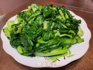 素炒青菜的做法步骤：3