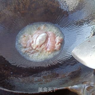 鸡蛋虾酱炒鱼杂的做法步骤：5