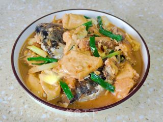 鱼头焖豆腐的做法步骤：14