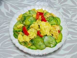 黄瓜炒鸡蛋的做法