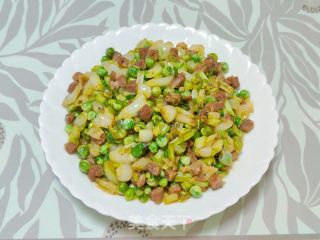 藠头炒青豆的做法