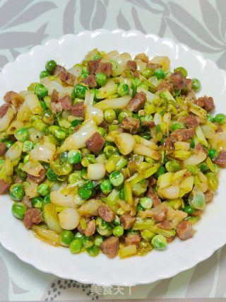 藠头炒青豆的做法步骤：12