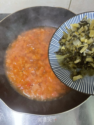 番茄酸菜牛肉面的做法步骤：14