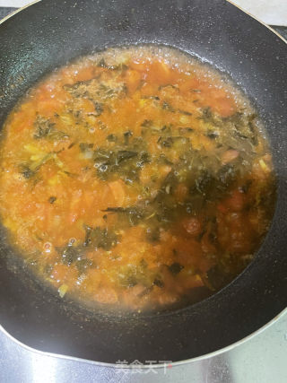 番茄酸菜牛肉面的做法步骤：15
