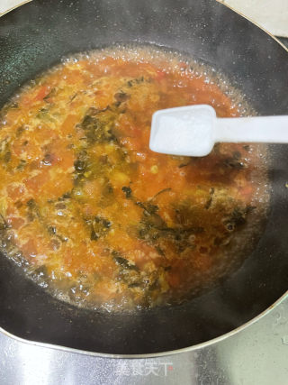 番茄酸菜牛肉面的做法步骤：16