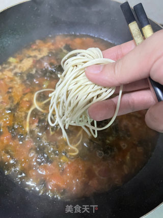 番茄酸菜牛肉面的做法步骤：17