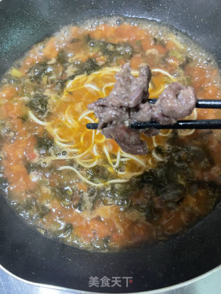 番茄酸菜牛肉面的做法步骤：18