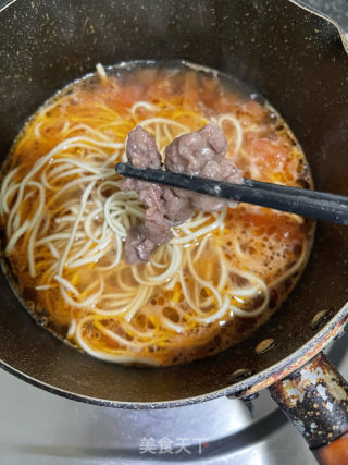 番茄牛肉面的做法步骤：15