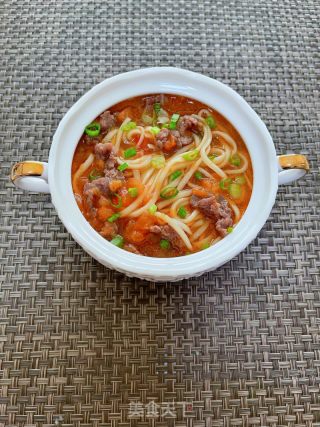 番茄牛肉面的做法步骤：17