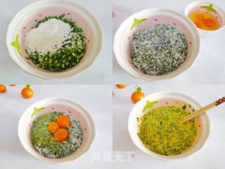 不擀面不擀面，简单又好吃的韭菜鸡蛋饼的做法步骤：4