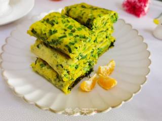 不擀面不擀面，简单又好吃的韭菜鸡蛋饼的做法步骤：6