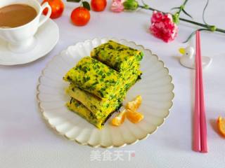 不擀面不擀面，简单又好吃的韭菜鸡蛋饼的做法步骤：7