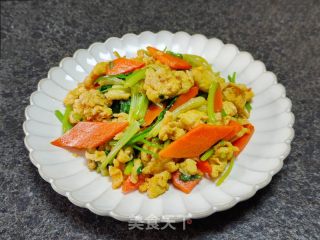 鲈鱼籽炒鸡蛋的做法步骤：13