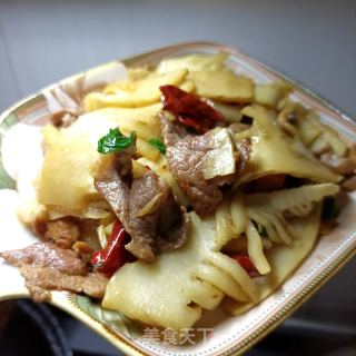 梅花肉炒冬笋的做法