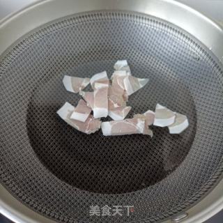 金华火腿炒儿菜的做法步骤：4