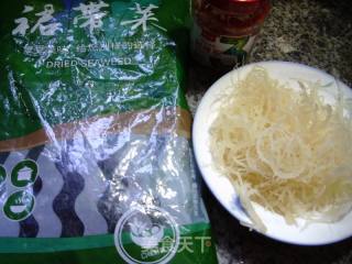 裙带菜拌石花菜的做法步骤：1
