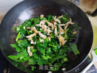 油豆腐炒青菜的做法步骤：4