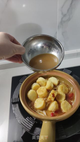金针菇玉子豆腐煲的做法步骤：7