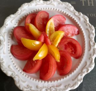 蜂蜜拌双色番茄的做法步骤：6
