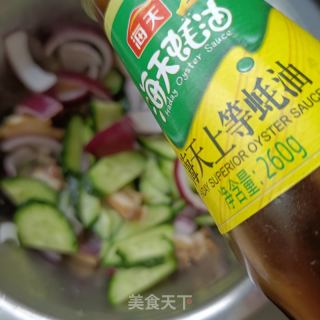 黄瓜洋葱拌鲍鱼的做法步骤：12